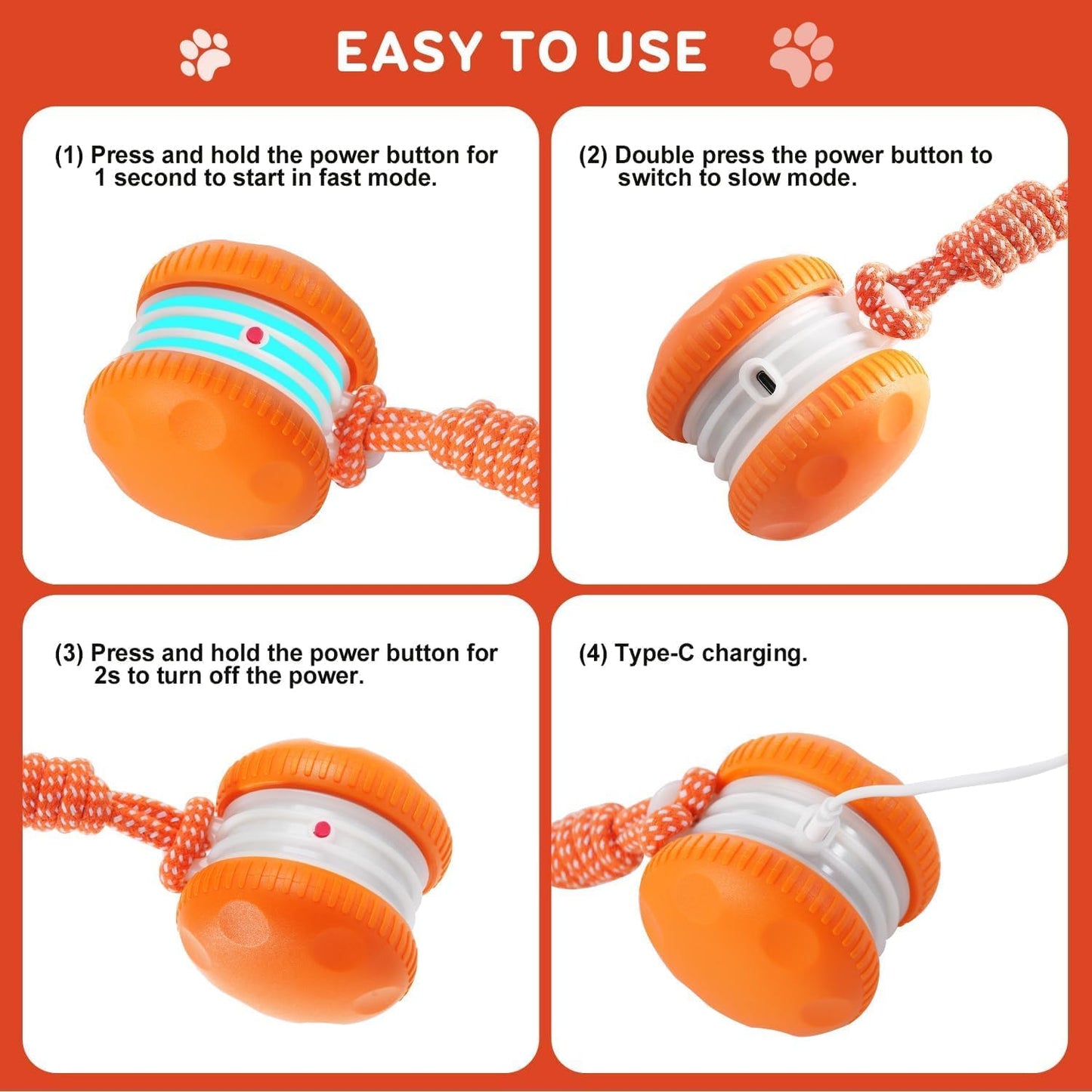 80%🎁Motion-Activated Interactive Dog Toy — Keeps Dogs Busy & Happy