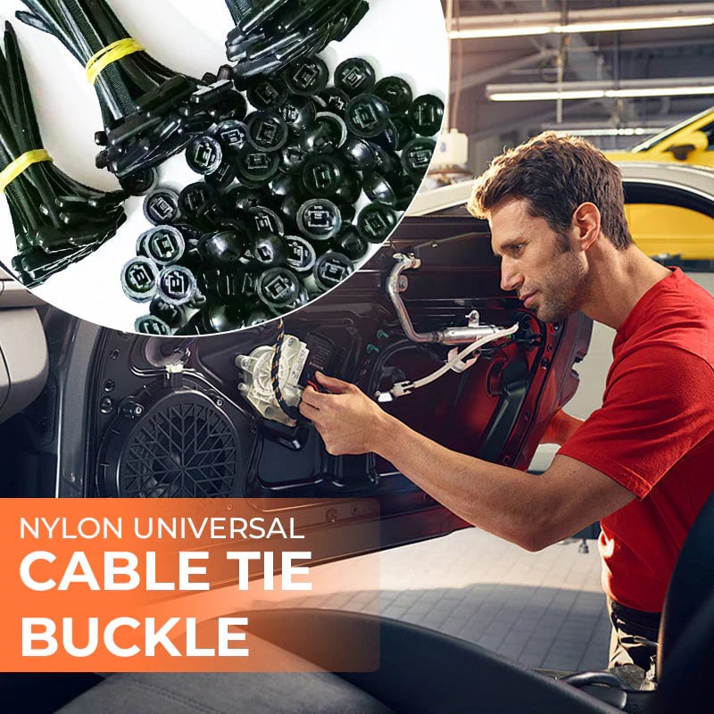 🔗🔥Limited-Time Sale!⚙️ Nylon Universal Cable Tie Buckle – Strong, Reusable & Secure💪