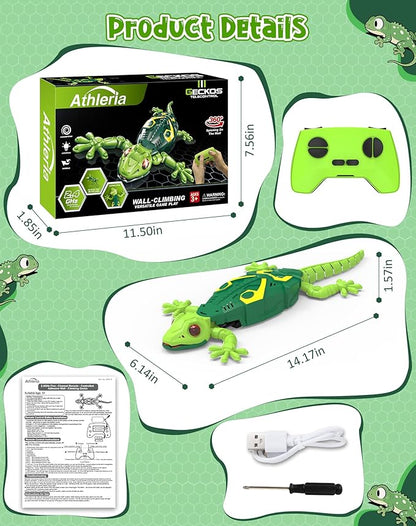 Wall Climbing Lizard,Wall Crawler Robot Gecko Remote Control,Floor Ceiling Crawling Electric Lizard Rc Car Toy,Cool Kids Toys