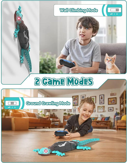 Wall Climbing Lizard,Wall Crawler Robot Gecko Remote Control,Floor Ceiling Crawling Electric Lizard Rc Car Toy,Cool Kids Toys