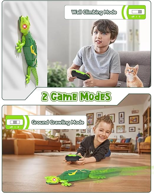 Wall Climbing Lizard,Wall Crawler Robot Gecko Remote Control,Floor Ceiling Crawling Electric Lizard Rc Car Toy,Cool Kids Toys