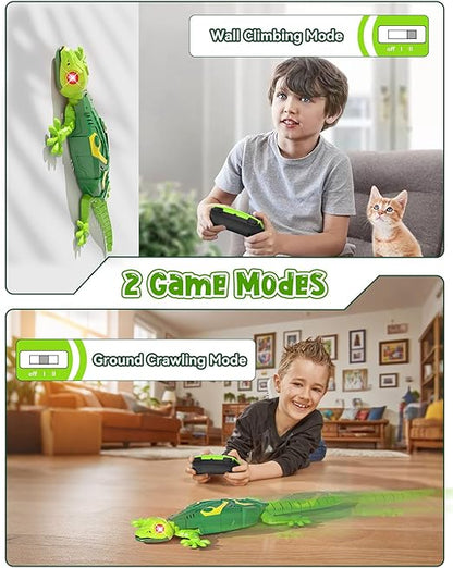 Wall Climbing Lizard,Wall Crawler Robot Gecko Remote Control,Floor Ceiling Crawling Electric Lizard Rc Car Toy,Cool Kids Toys