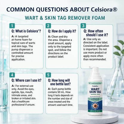 🇬🇧🌿✨Celsiora® 7 Day Wart & Skin Tag Remover Foam (Targeted Solution for Warts, Skin Tags & Uneven Skin Texture)