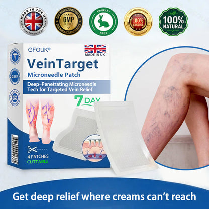 🇬🇧👨‍⚕️👨‍⚕️GFOUK® VeinTarget Microneedle Patch⚡Instant Relief, Long-Term Results