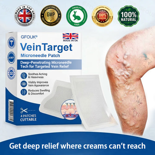 🇬🇧👨‍⚕️✅✅GFOUK® VeinTarget Microneedle Patch⚡Instant Relief, Long-Term Results