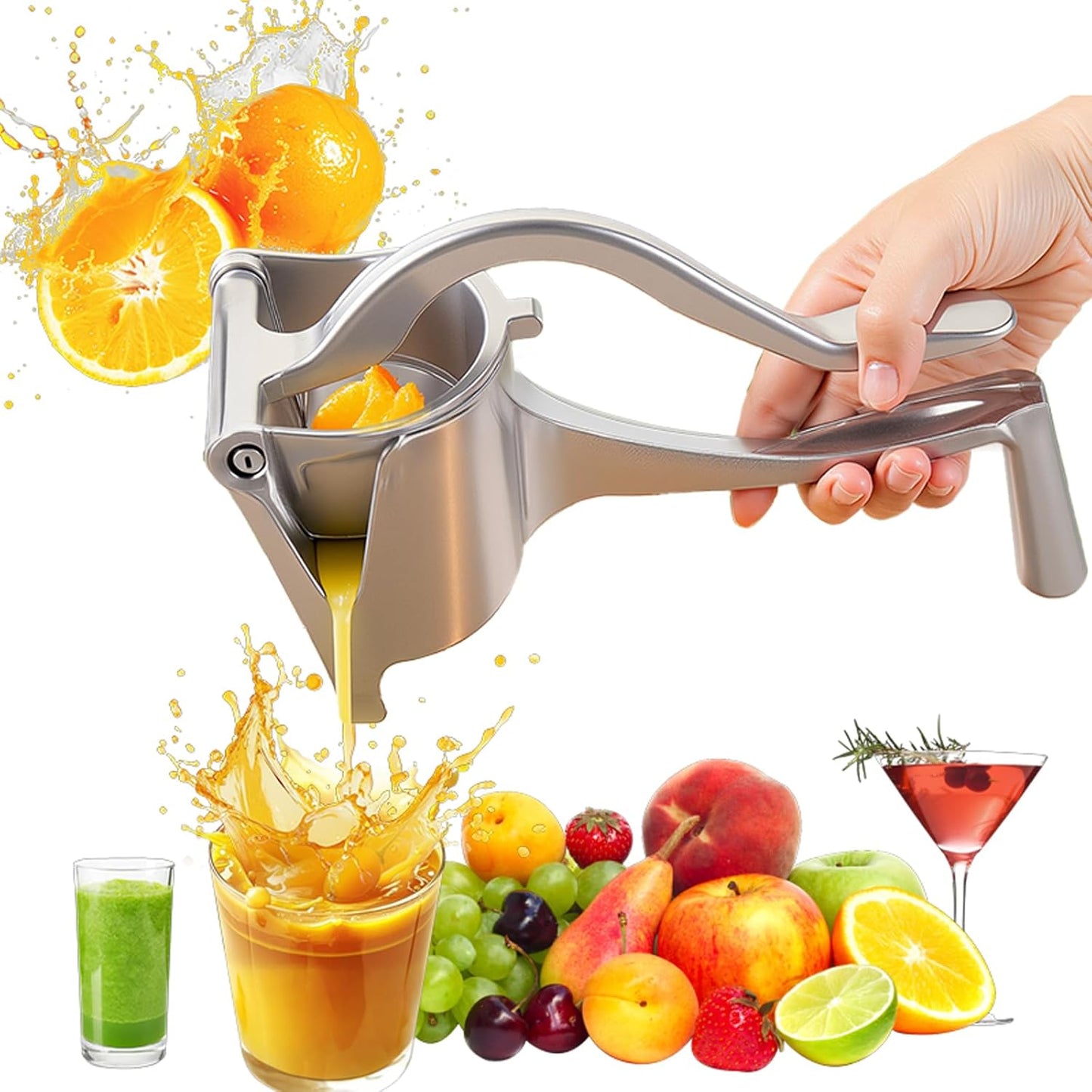 🍊Aluminum Alloy All-Fruit Hand Juicer with Ergonomic Grip — ⚡⚡70% OFF Today Only
