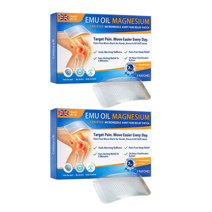 🌿👨‍⚕️Official UK Store 🇬🇧 | Celsiora® Advanced Targeted Emu Oil & Magnesium Microneedle Joint Pain Relief Patch (Starts Working in Minutes on Joints, Soothes Nerves, and Kills Nerve & Muscle Pain)