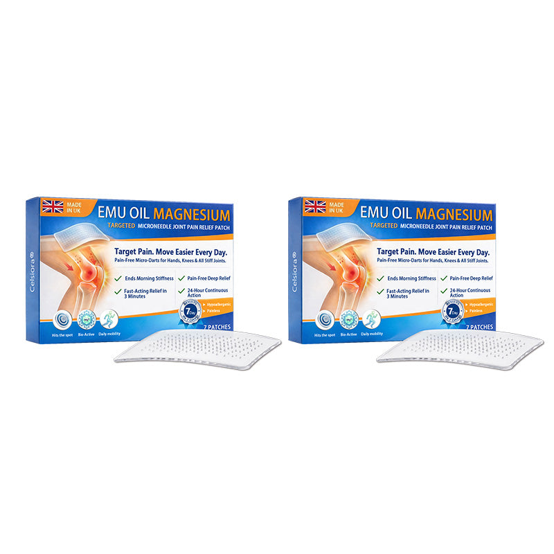 👨‍⚕️👨‍⚕️Celsiora® Advanced Targeted Emu Oil & Magnesium Microneedle Joint Pain Relief Patch (Starts Working in Minutes on Joints, Soothes Nerves, and Kills Nerve & Muscle Pain)