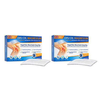 👨‍⚕️👨‍⚕️Celsiora® Advanced Targeted Emu Oil & Magnesium Microneedle Joint Pain Relief Patch (Starts Working in Minutes on Joints, Soothes Nerves, and Kills Nerve & Muscle Pain)