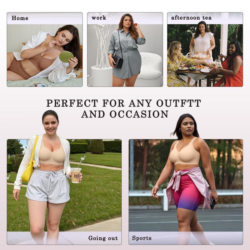 Full coverage wireless bra pro