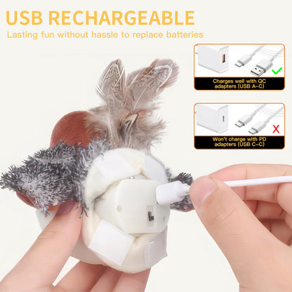 🔥2026 Special 70% OFF💡YoPoll Interactive Chirping Bird Cat Toy