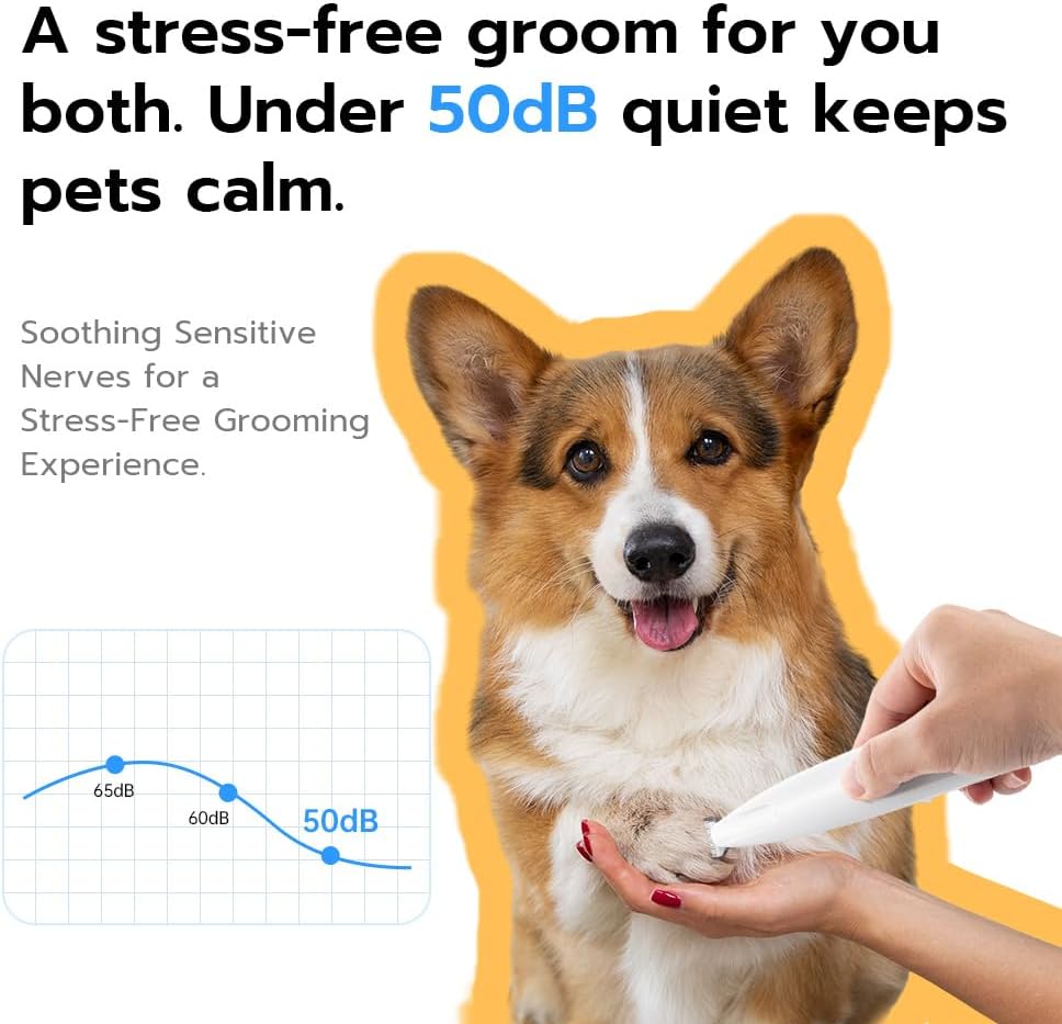 🐶Mcbazel Pet Micro Precision Trimmer — Quiet, Waterproof, Rechargeable Grooming Tool with LED Light for Small Dogs & Cats
