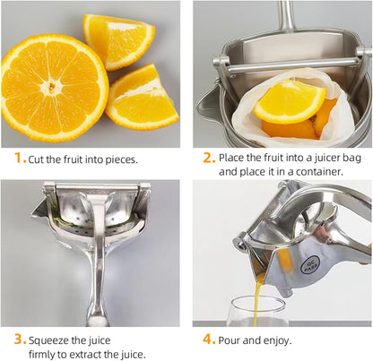 🍊Aluminum Alloy All-Fruit Hand Juicer with Ergonomic Grip — ⚡⚡70% OFF Today Only