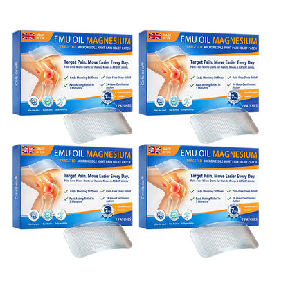 🌿👨‍⚕️Official UK Store 🇬🇧 | Celsiora® Advanced Targeted Emu Oil & Magnesium Microneedle Joint Pain Relief Patch (Starts Working in Minutes on Joints, Soothes Nerves, and Kills Nerve & Muscle Pain)