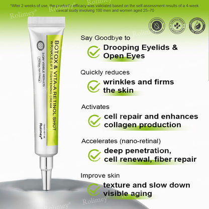 💫💫Made and shipped from the UK 💫Rolimey® Botox & Vita-A Retinol Shot Wrinkle-Lift Tightening cream - Last Day Promotion 50% OFF
