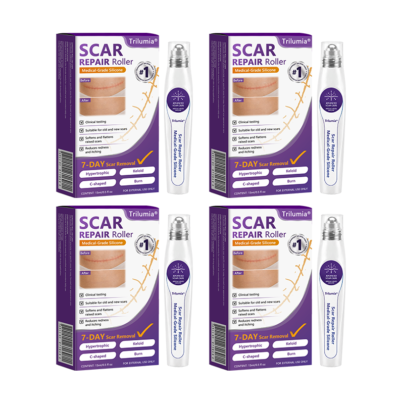 🔥 4-Pack 🩹 Complete Scar Transformation — For Raised Red & Firm Scars