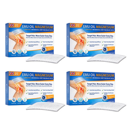 👨‍⚕️👨‍⚕️Celsiora® Advanced Targeted Emu Oil & Magnesium Microneedle Joint Pain Relief Patch (Starts Working in Minutes on Joints, Soothes Nerves, and Kills Nerve & Muscle Pain)