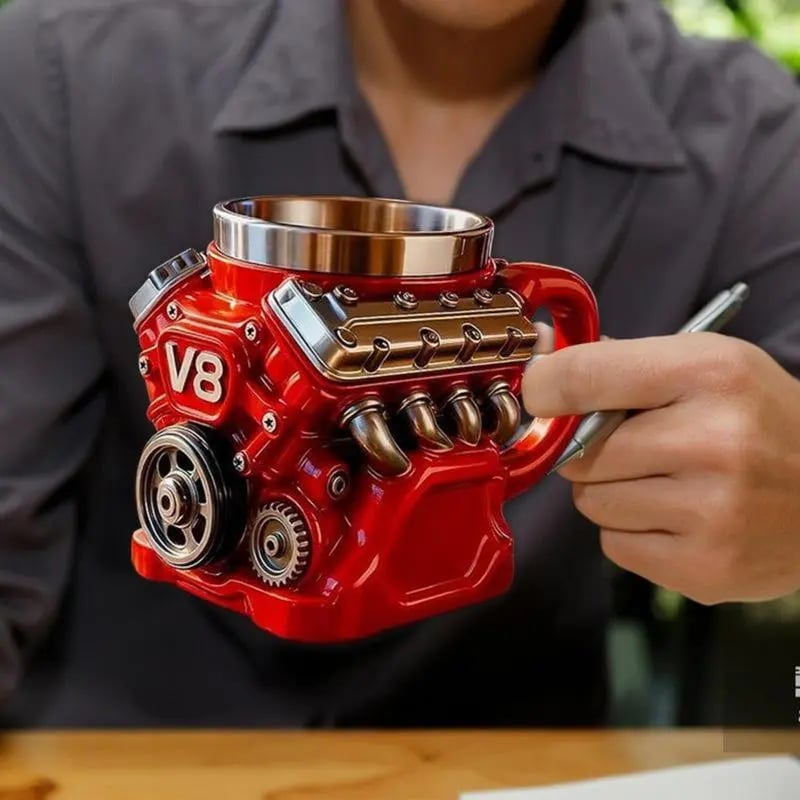 🏎️🏎️🎁Engine-themed coffee mug