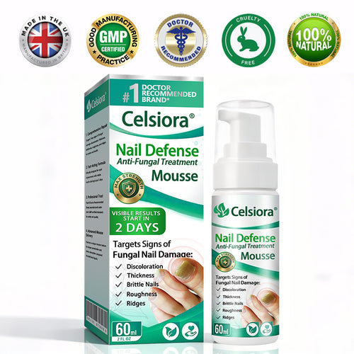💯👩‍⚕️Official UK Store 🇬🇧 | Celsiora® Max Strength Nail Defense Anti-Fungal Treatment Mousse (Clinically formulated for severe discoloration, keratin thickening, and deep-seated fungal damage.)