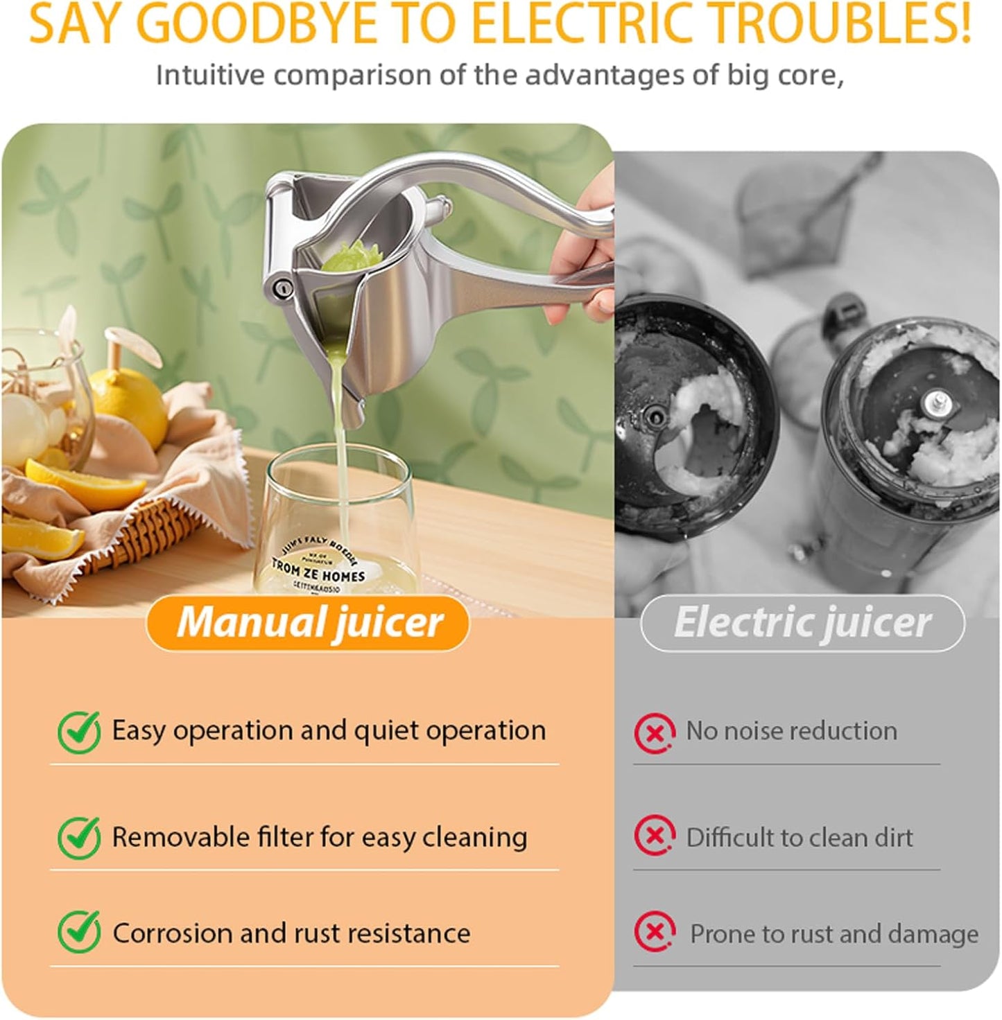 🍊Aluminum Alloy All-Fruit Hand Juicer with Ergonomic Grip — ⚡⚡70% OFF Today Only