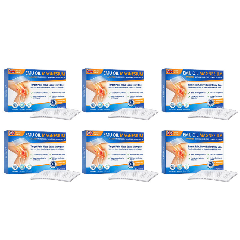 👨‍⚕️👨‍⚕️Celsiora® Advanced Targeted Emu Oil & Magnesium Microneedle Joint Pain Relief Patch (Starts Working in Minutes on Joints, Soothes Nerves, and Kills Nerve & Muscle Pain)