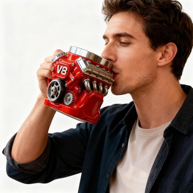 🏎️🏎️🎁Engine-themed coffee mug