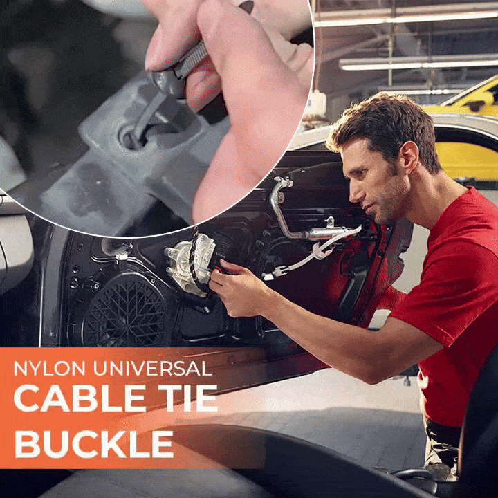 🔗🔥Limited-Time Sale!⚙️ Nylon Universal Cable Tie Buckle – Strong, Reusable & Secure💪