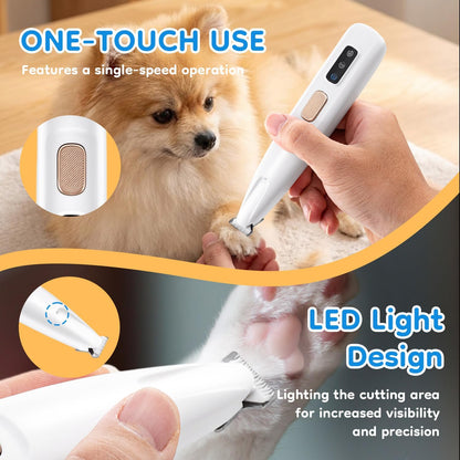 🐶Mcbazel Pet Micro Precision Trimmer — Quiet, Waterproof, Rechargeable Grooming Tool with LED Light for Small Dogs & Cats