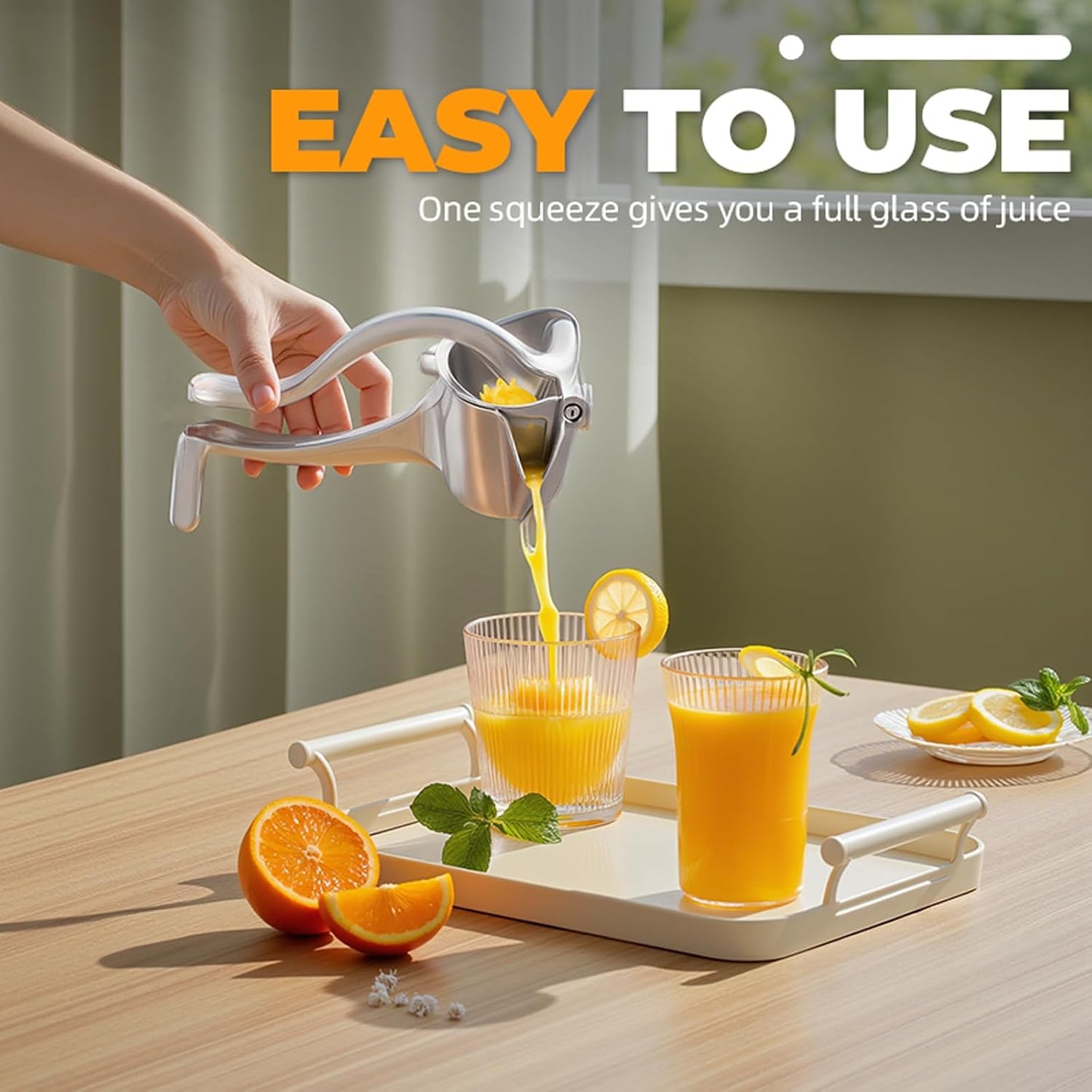 🍊Aluminum Alloy All-Fruit Hand Juicer with Ergonomic Grip — ⚡⚡70% OFF Today Only
