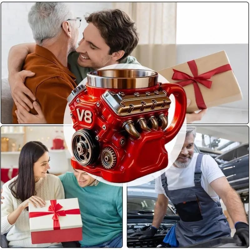 🏎️🏎️🎁Engine-themed coffee mug