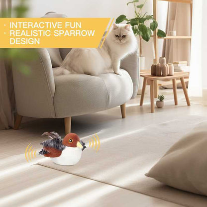 🔥2026 Special 70% OFF💡YoPoll Interactive Chirping Bird Cat Toy