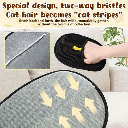 🧤🔥BUY 1 GET 1 FREE🔥🐾🧤flysmus® Pet Hair Remover Electrostatic Gloves – Double-Sided Efficient, Soft Silicone & Washable Reusable (Versatile Home+Car)!