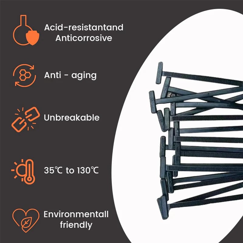 🔗🔥Limited-Time Sale!⚙️ Nylon Universal Cable Tie Buckle – Strong, Reusable & Secure💪