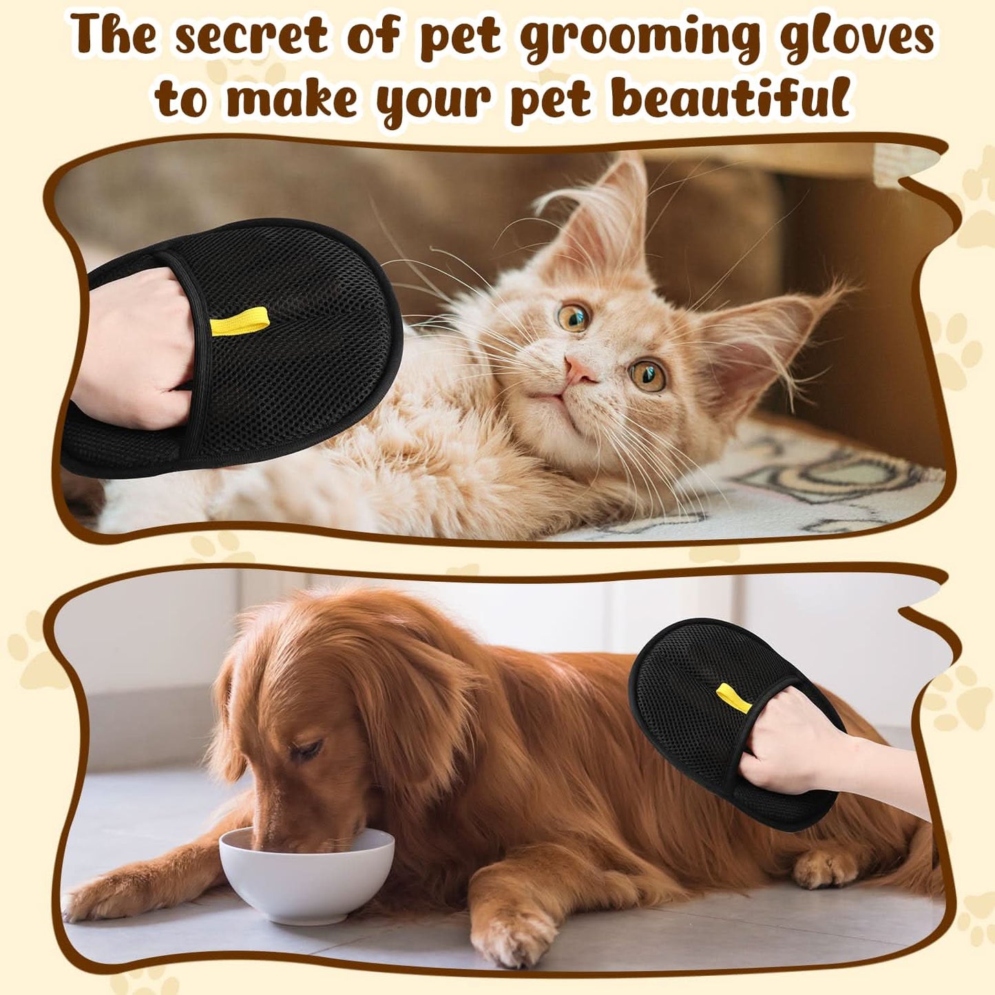 🧤🔥BUY 1 GET 1 FREE🔥🐾🧤flysmus® Pet Hair Remover Electrostatic Gloves – Double-Sided Efficient, Soft Silicone & Washable Reusable (Versatile Home+Car)!