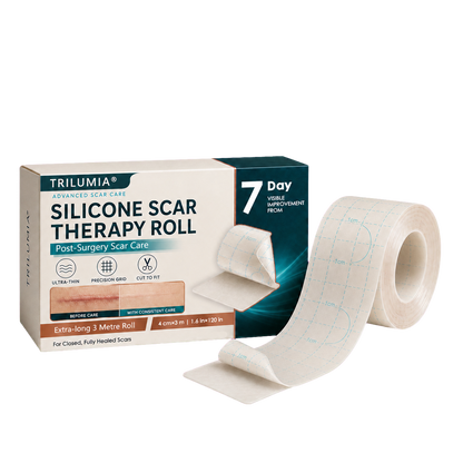 🇬🇧🌿👩‍⚕️TRILUMIA® SILICONE SCAR THERAPY ROLL  Help Soften, Flatten & Improve the Appearance of Raised Scars