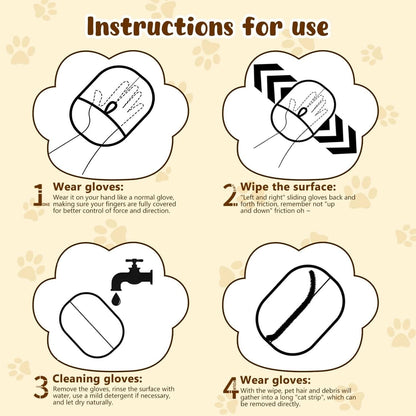 🧤🔥BUY 1 GET 1 FREE🔥🐾🧤flysmus® Pet Hair Remover Electrostatic Gloves – Double-Sided Efficient, Soft Silicone & Washable Reusable (Versatile Home+Car)!