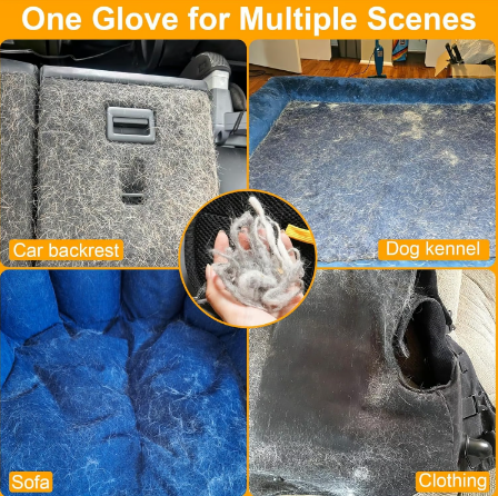 🧤🔥BUY 1 GET 1 FREE🔥🐾🧤flysmus® Pet Hair Remover Electrostatic Gloves – Double-Sided Efficient, Soft Silicone & Washable Reusable (Versatile Home+Car)!