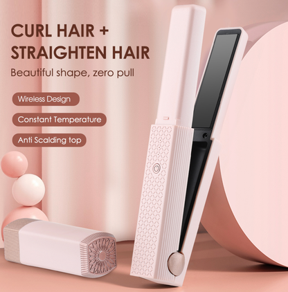 🌈flysmus® Hair Straightening Comb Curling Iron