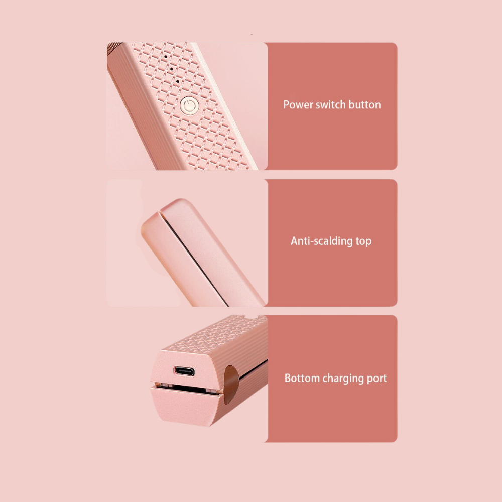 🌈flysmus® Hair Straightening Comb Curling Iron