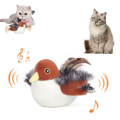 🔥2026 Special 70% OFF💡YoPoll Interactive Chirping Bird Cat Toy